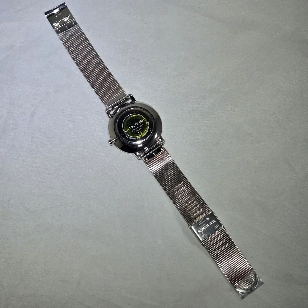Lacoste Womens Moon Quartz Two Tone Watch‎ w Stainless Steel Mesh Strap 35mm